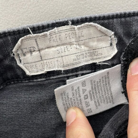 Free People Jeans Skinny Faded Denim Dark Gray Size 28 - Picture 8 of 11